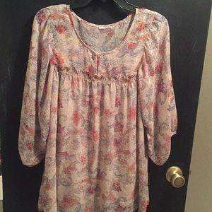 Floral peasant top
